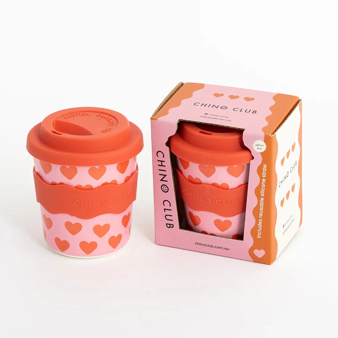 CHINO CLUB  KIDS KEEP CUP: HEART / 8OZ