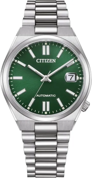 CITIZEN NJ0200 Women's Automatic Watch with Stainless Steel Link Strap 37 mm Sapphire Glass Date Ice Blue