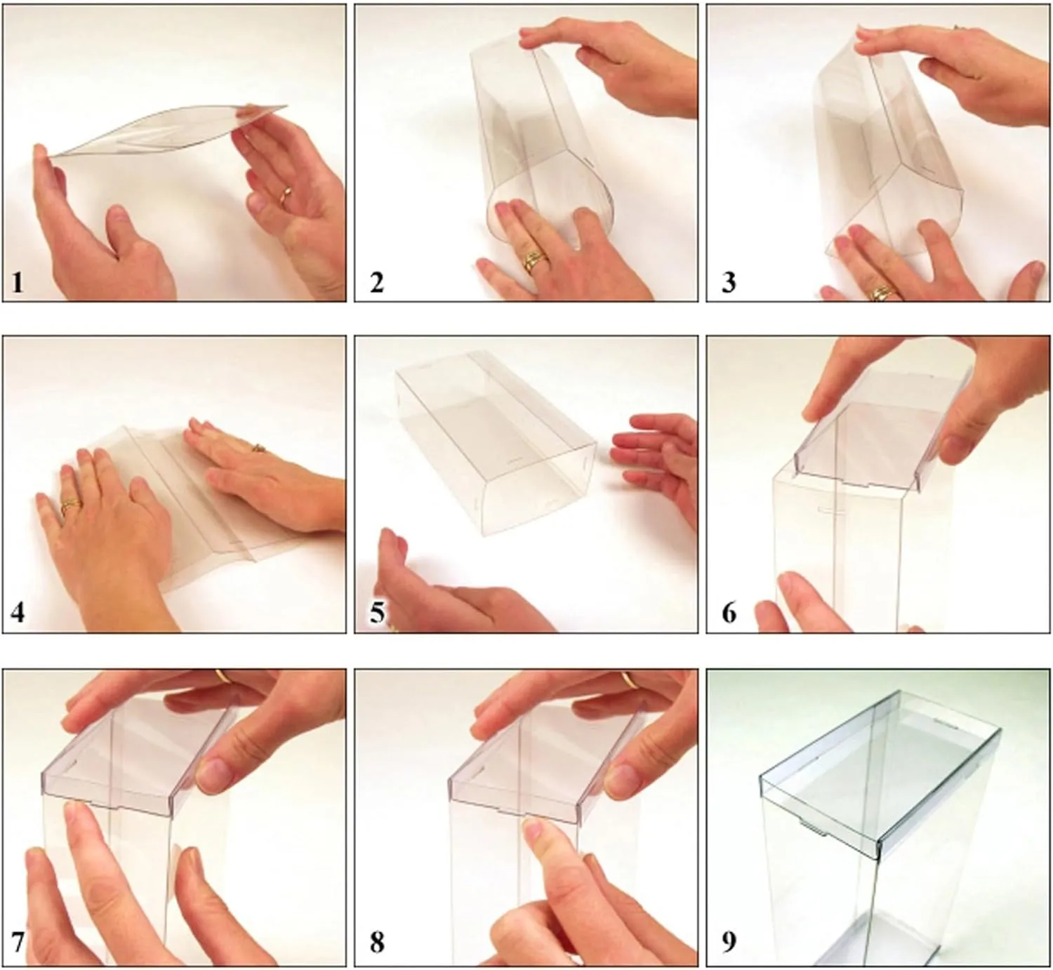 Clear Folding Display Box for Extra Large 11-12.5 inch Dolls and Action Figures, 6" W x 3" D x 13" H, Pack of 3