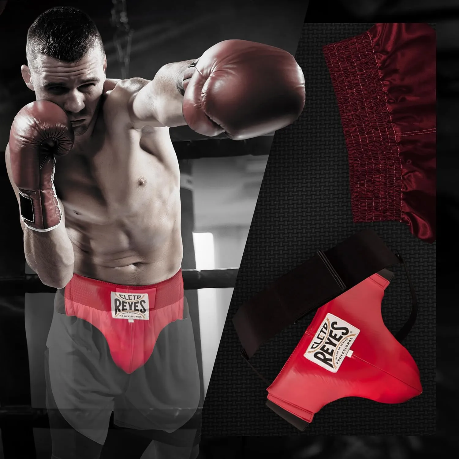 Cleto Reyes Light Groin Protector with Lightweight Protective Cup, Boxing Training Equipment, Protection Gear for Men