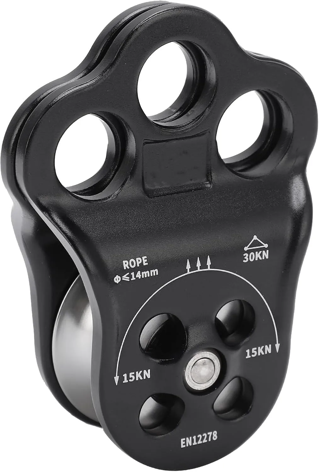 Climber Pulley,30KN Dual Bearing Hitch Climber Pulley Equipment for Rigging Hauling Arborist Tree Climbing