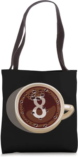 Coffee Lover Funny Eight Daily Predictions Sarcastic Hipster Tote Bag