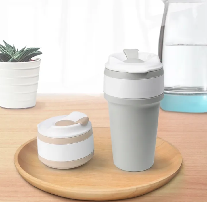 Collapsible 15-ounce Silicone Travel Cup
