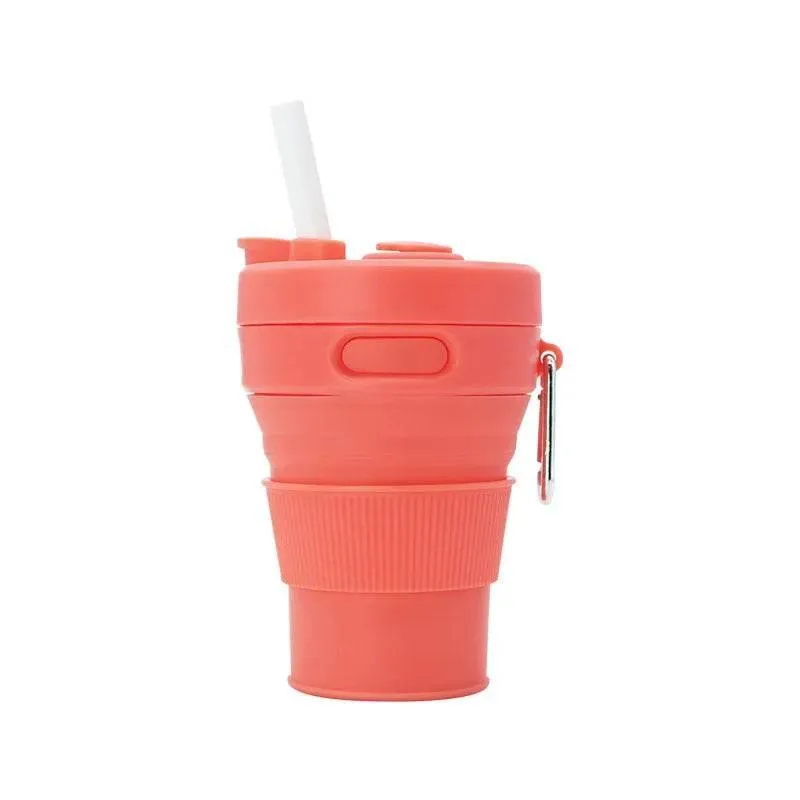 Collapsible Travel Cup - Eco-Friendly Reusable Sip-and-Go Drinkware for On-the-Go Lifestyle
