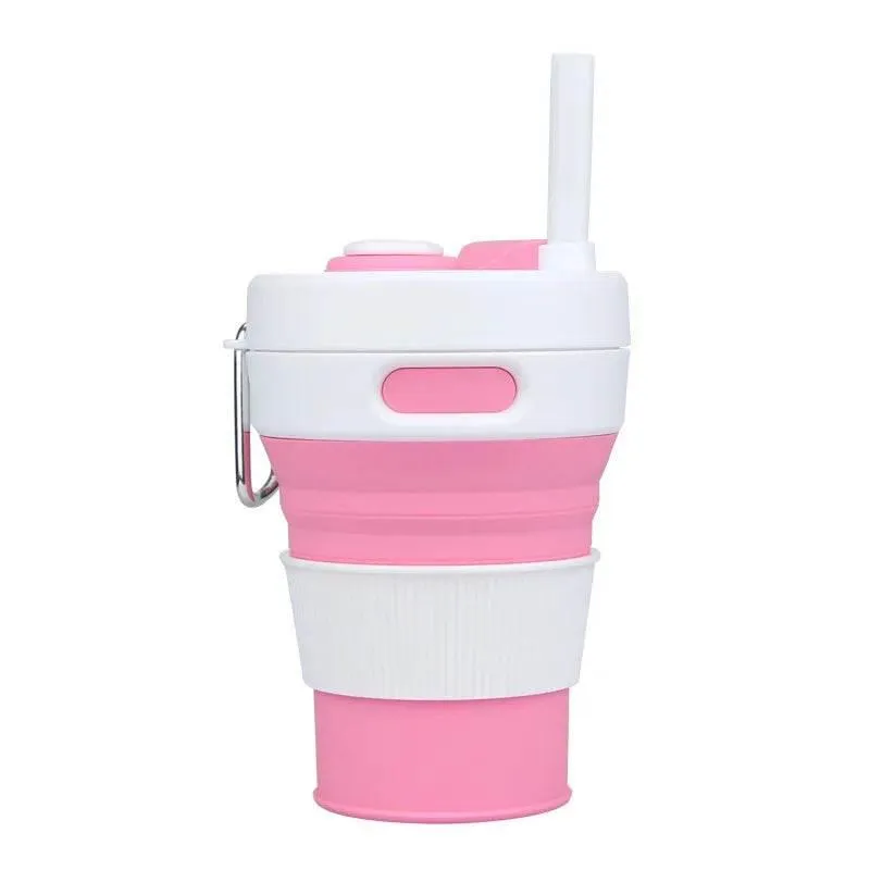 Collapsible Travel Cup - Eco-Friendly Reusable Sip-and-Go Drinkware for On-the-Go Lifestyle