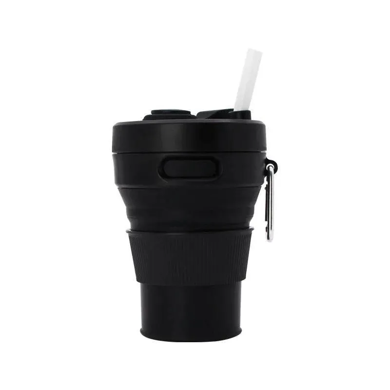 Collapsible Travel Cup - Eco-Friendly Reusable Sip-and-Go Drinkware for On-the-Go Lifestyle