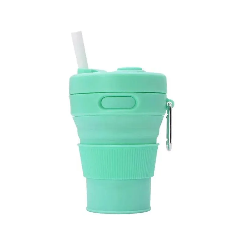 Collapsible Travel Cup - Eco-Friendly Reusable Sip-and-Go Drinkware for On-the-Go Lifestyle