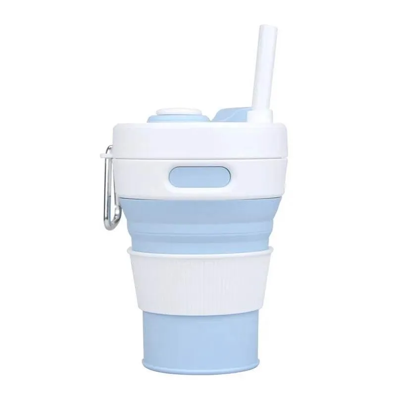 Collapsible Travel Cup - Eco-Friendly Reusable Sip-and-Go Drinkware for On-the-Go Lifestyle