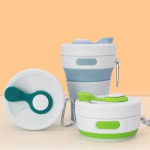 Collapsible Travel Cup - Eco-Friendly Reusable Sip-and-Go Drinkware for On-the-Go Lifestyle
