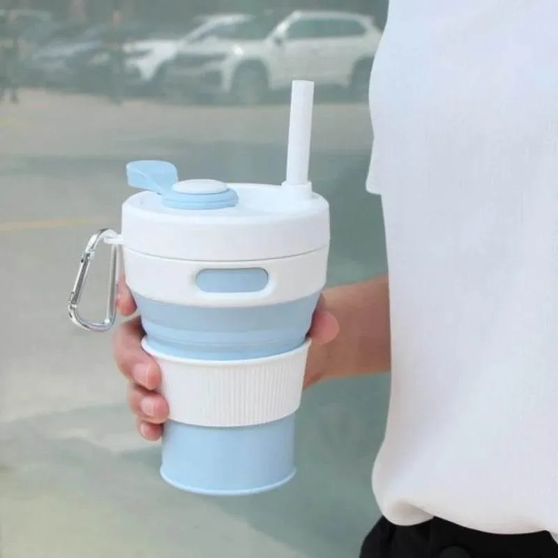 Collapsible Travel Cup - Eco-Friendly Reusable Sip-and-Go Drinkware for On-the-Go Lifestyle