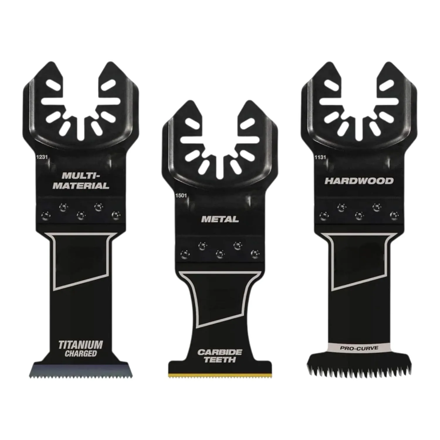 Compatible with Milwaukee 49-10-9001 All-Purpose Multi-Tool Blade Variety Pack 3PC