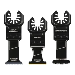 Compatible with Milwaukee 49-10-9001 All-Purpose Multi-Tool Blade Variety Pack 3PC