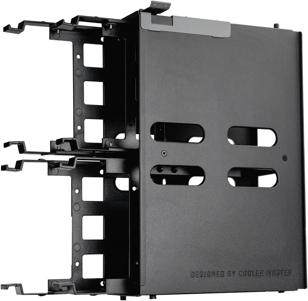 Cooler Master HAF 700 EVO PC Case - Full-Tower, E-ATX Compatible, 5 x Pre-Installed Fans, Rotatable Radiator Brackets, LCD Real-Time Display, ARGB Edge-Lit Blades, TG Side Panel