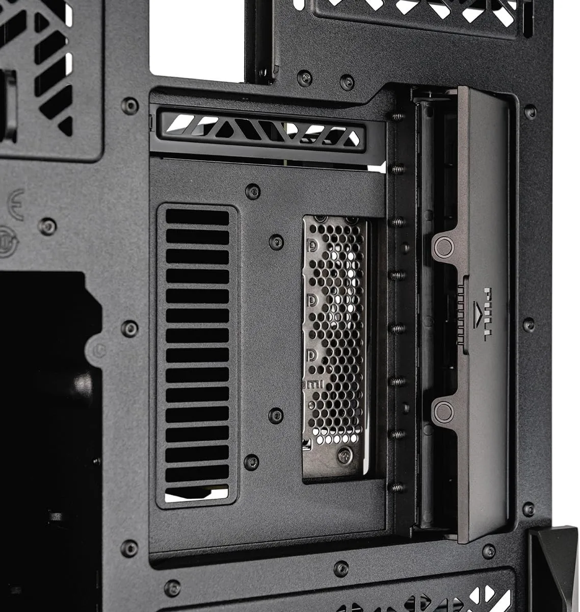 Cooler Master HAF 700 EVO PC Case - Full-Tower, E-ATX Compatible, 5 x Pre-Installed Fans, Rotatable Radiator Brackets, LCD Real-Time Display, ARGB Edge-Lit Blades, TG Side Panel