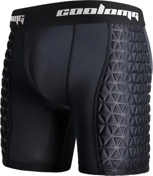 COOLOMG Men Adult Padded Baseball Sliding Shorts with Cup Pocket for Softball Football Hockey