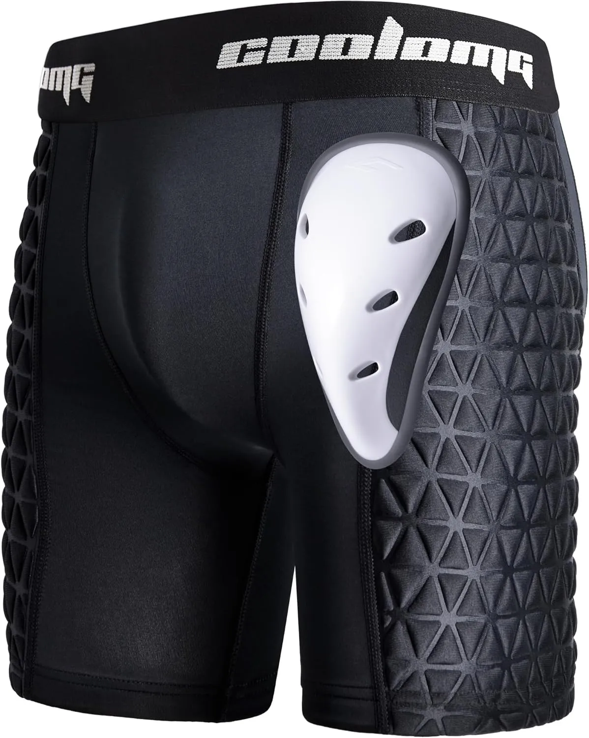 COOLOMG Mens Baseball Sliding Shorts with Athletic Cup Padded Slider Short for Baseball Softball Football Lacrosse Field Hockey