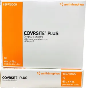 Covrsite Plus Composite Dressings - 4" x 4" - Box of 10