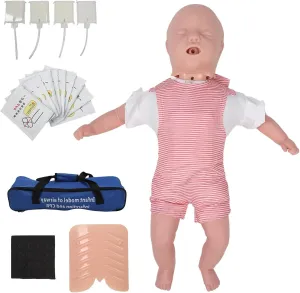 CPR Professional Infant Manikin with Feedback Monitor, Simulates Real-Life Resuscitation Situations, Authentic Training Experience