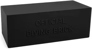 CPR Savers & First Aid Supply 10lb Rubber Diving Brick (Black)