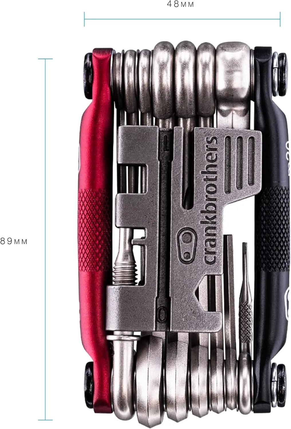 Crankbrothers M20,M-Series Bike Tool, Matte Black/Red, One Size