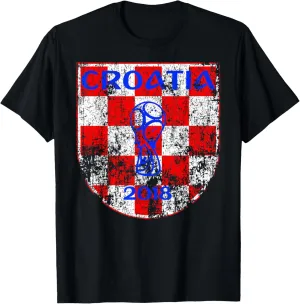 Croatia World Soccer Russia 2018 Football Cup Fan T Shirt