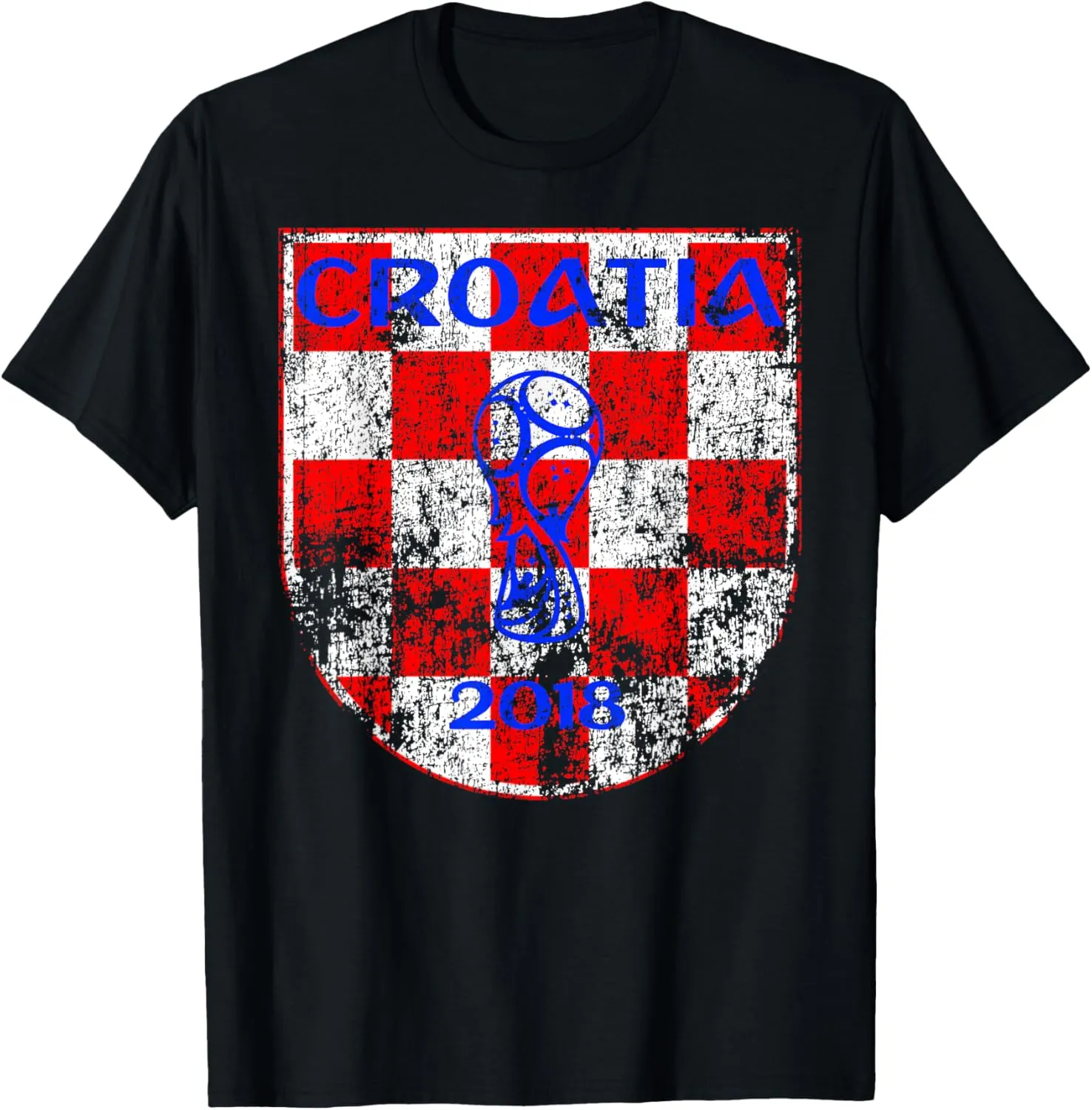 Croatia World Soccer Russia 2018 Football Cup Fan T Shirt