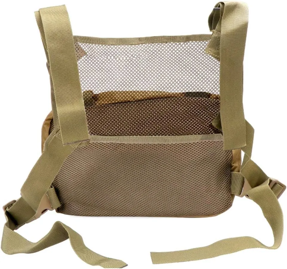 Croogo Universal Hands Free Radio Chest Rig Vest bag Harness Bag Rescue bag Front Pack Pouch Hip hop bag
