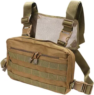 Croogo Universal Hands Free Radio Chest Rig Vest bag Harness Bag Rescue bag Front Pack Pouch Hip hop bag