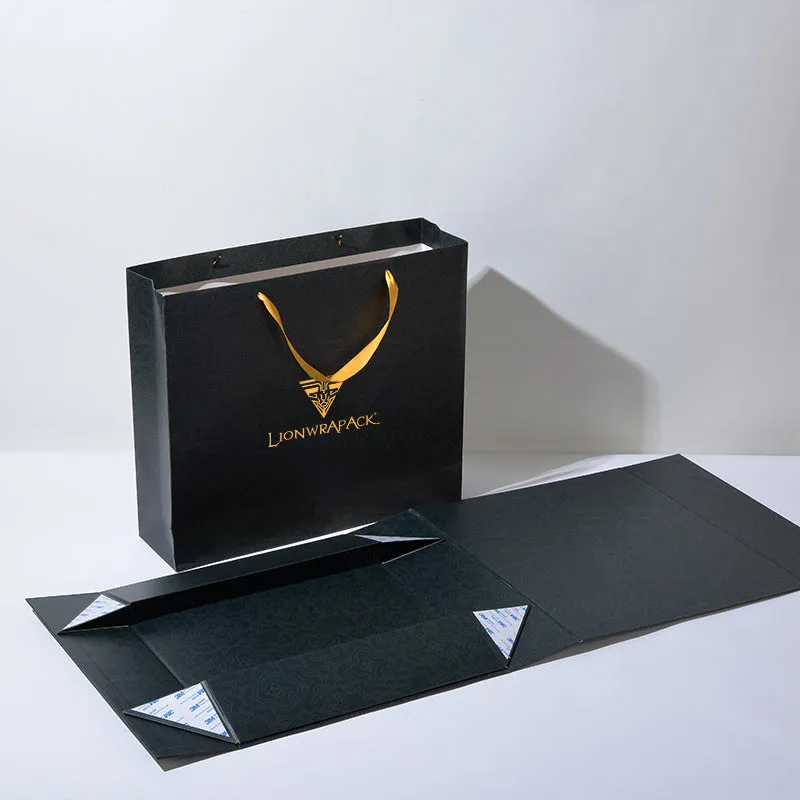 Customizable logo folding box magnet box, large gift box set, environmentally friendly recyclable carton packaging