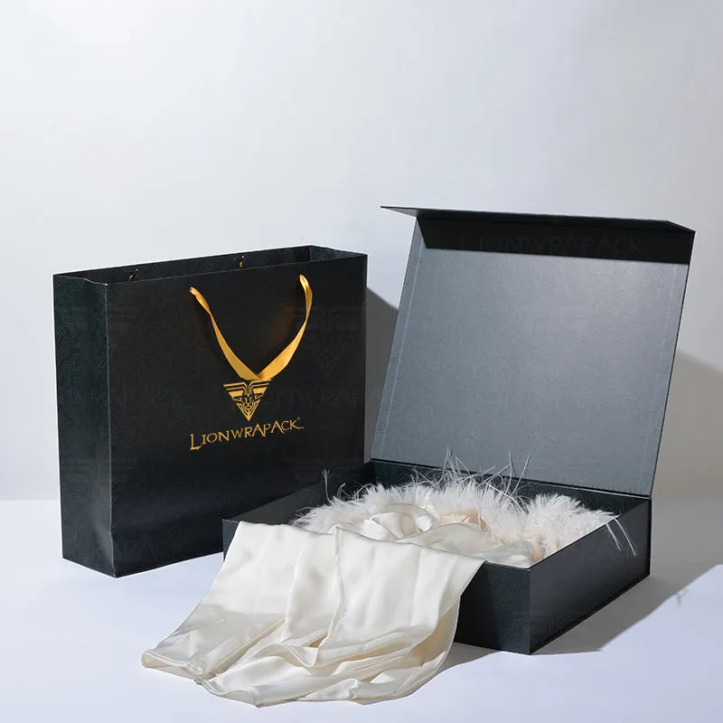 Customizable logo folding box magnet box, large gift box set, environmentally friendly recyclable carton packaging