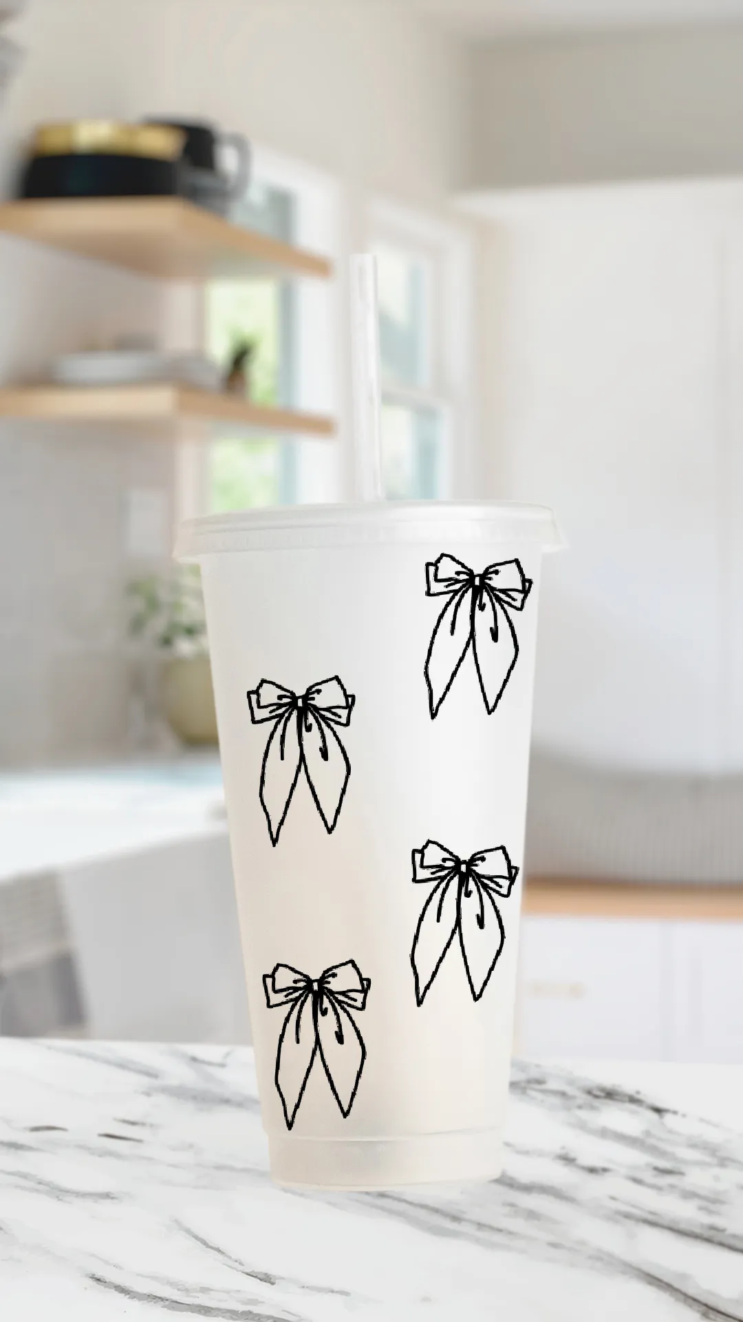 Cutie Double Bow - 24 Ounce Cold Cup