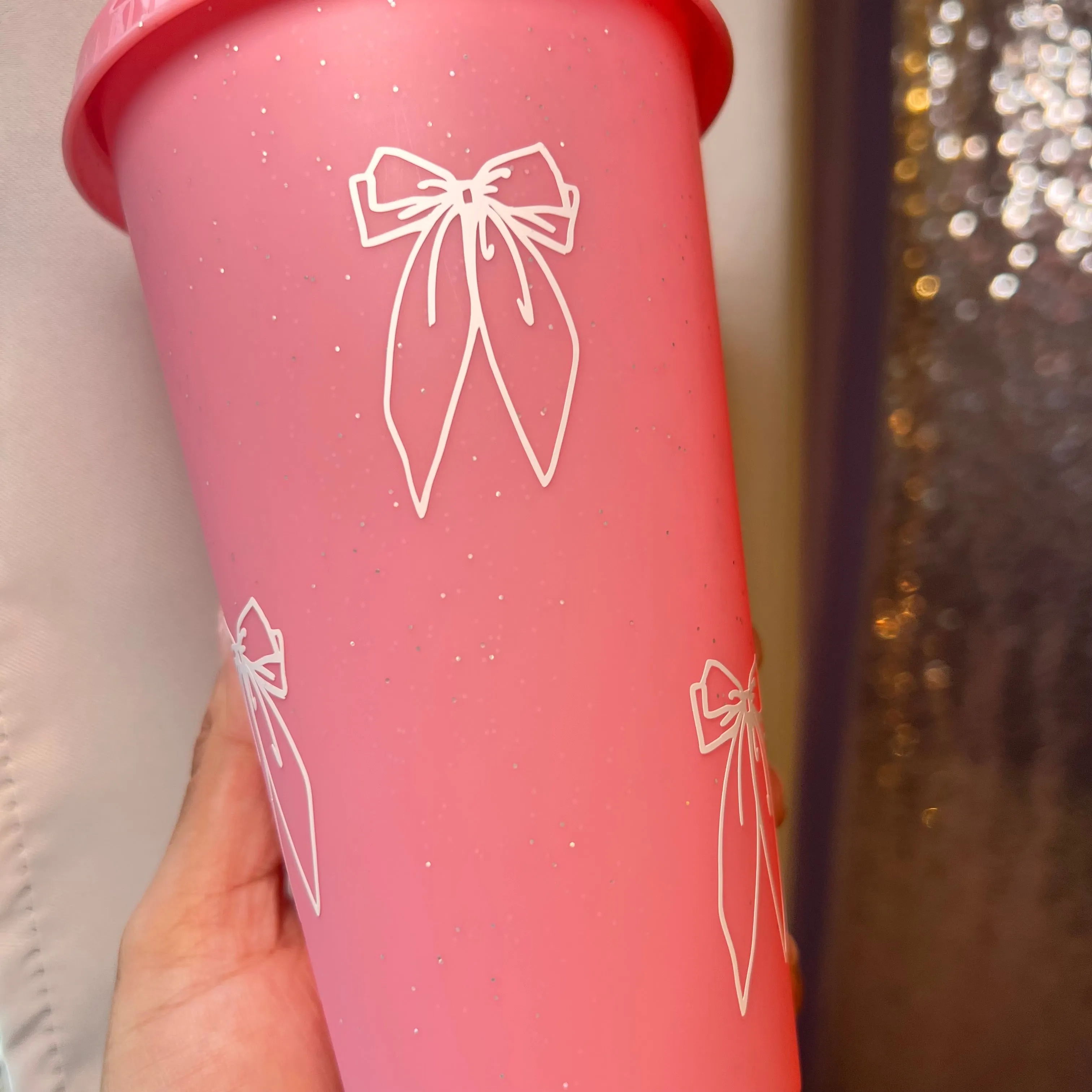 Cutie Double Bow - 24 Ounce Cold Cup