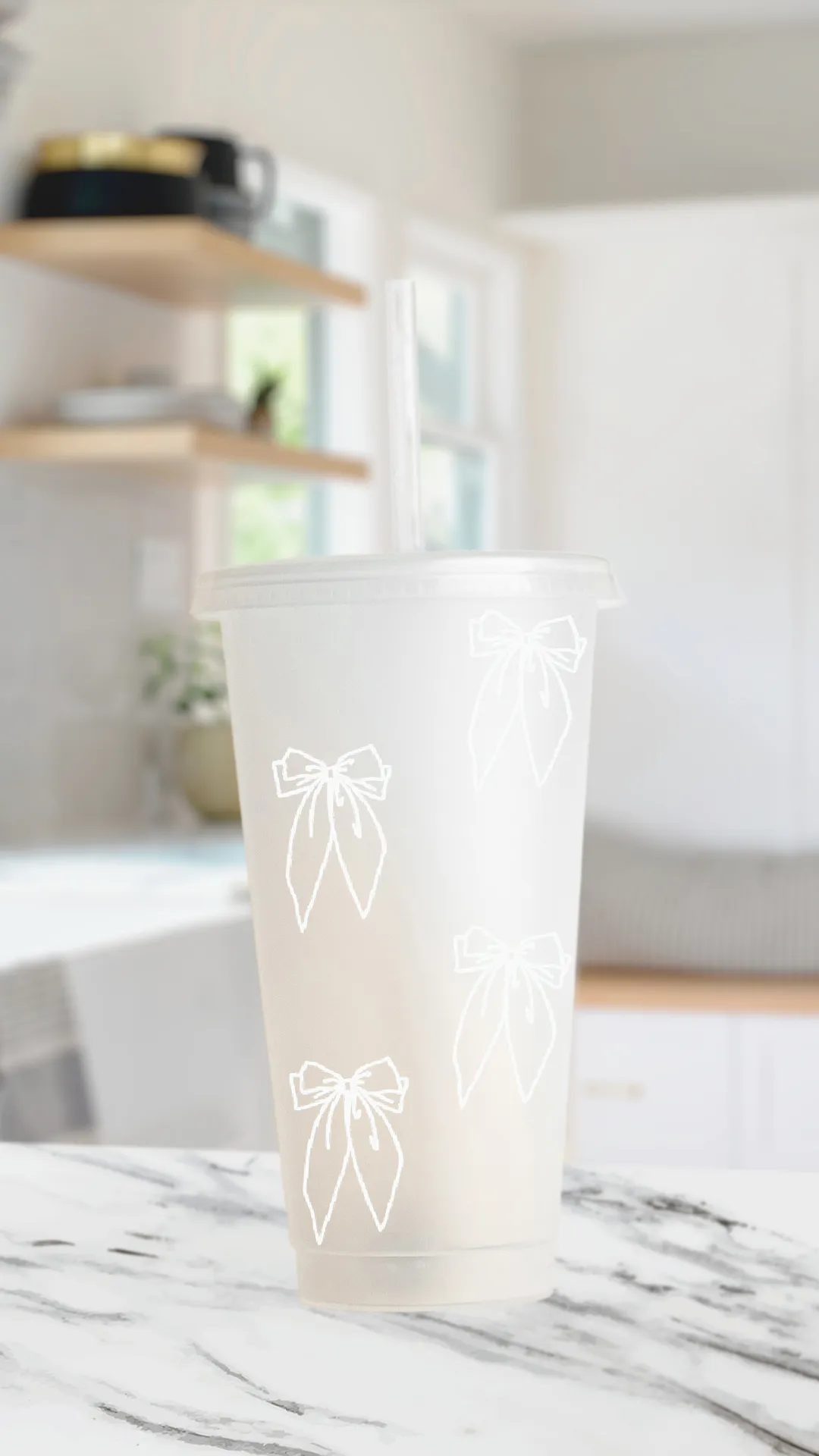 Cutie Double Bow - 24 Ounce Cold Cup