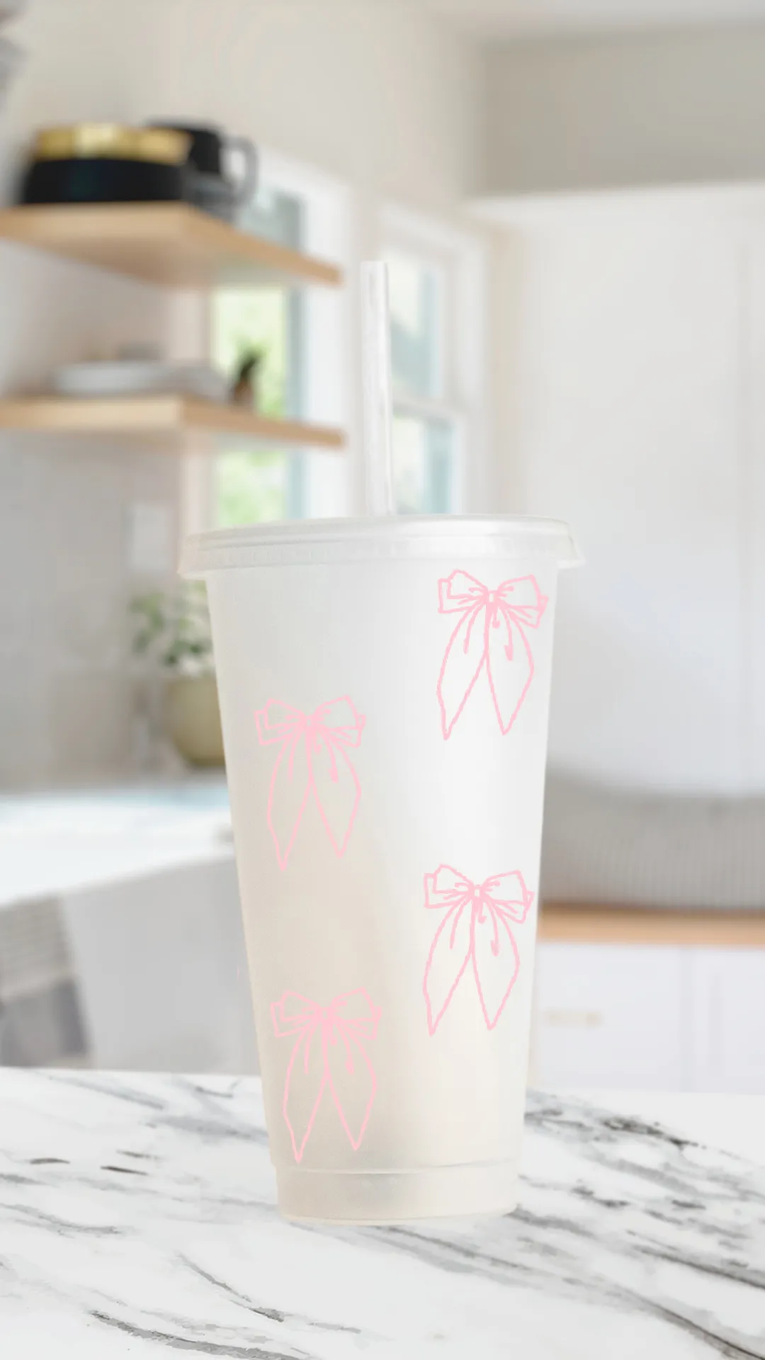 Cutie Double Bow - 24 Ounce Cold Cup