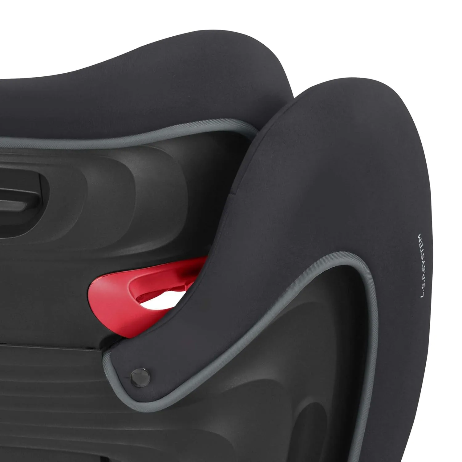 CYBEX Solution B-Fix High Back Booster Seat - Lightweight, Latch Installation, Linear Side Impact Protection, 12-Position Adjustable Headrest - for Kids 40-120 lbs., Volcano Black