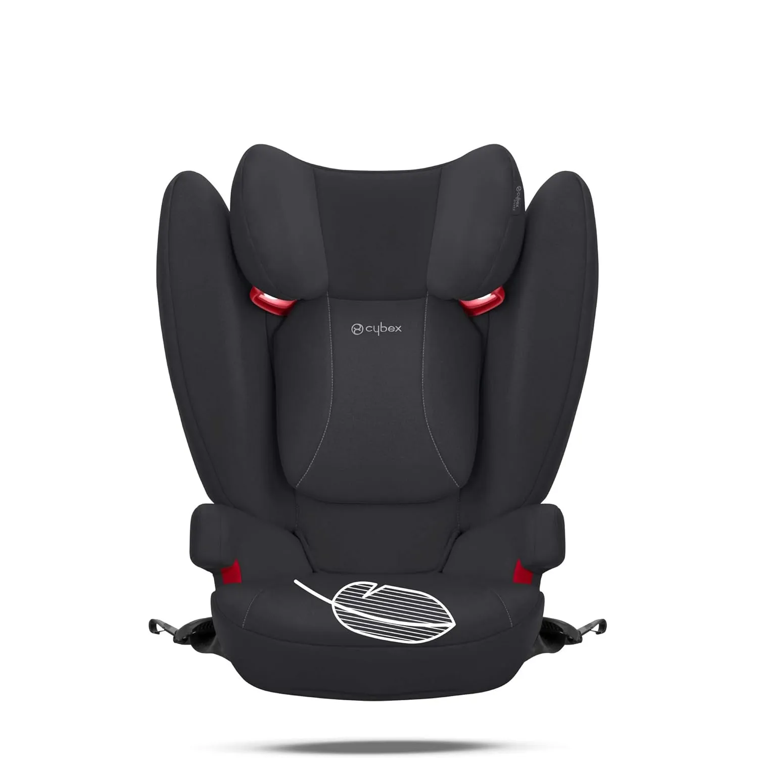 CYBEX Solution B-Fix High Back Booster Seat - Lightweight, Latch Installation, Linear Side Impact Protection, 12-Position Adjustable Headrest - for Kids 40-120 lbs., Volcano Black
