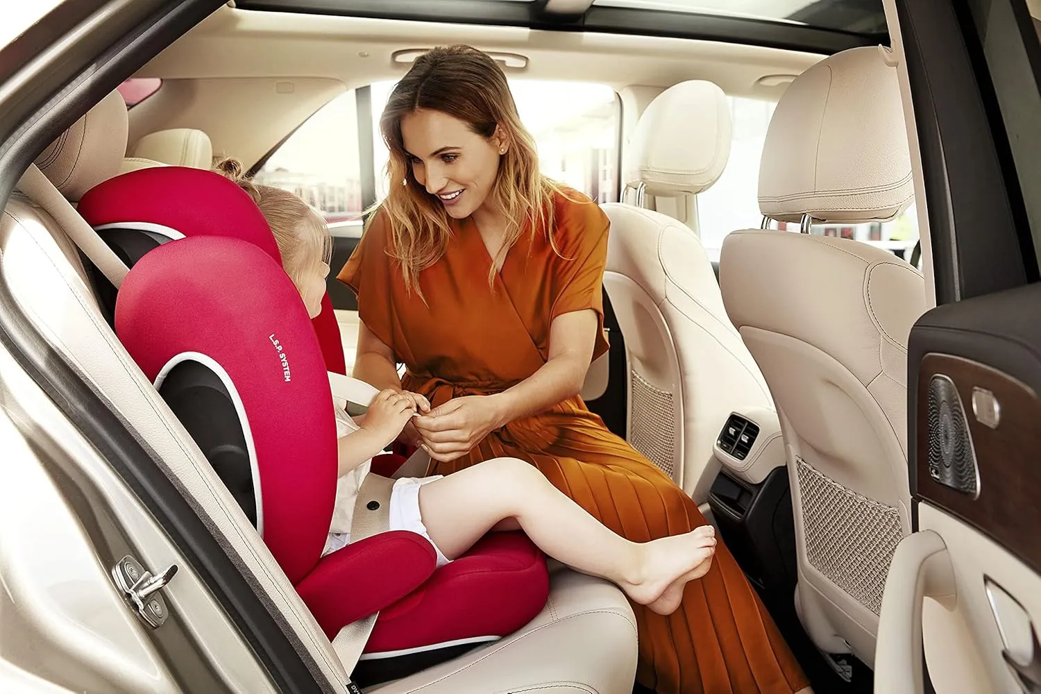 CYBEX Solution B-Fix High Back Booster Seat - Lightweight, Latch Installation, Linear Side Impact Protection, 12-Position Adjustable Headrest - for Kids 40-120 lbs., Volcano Black