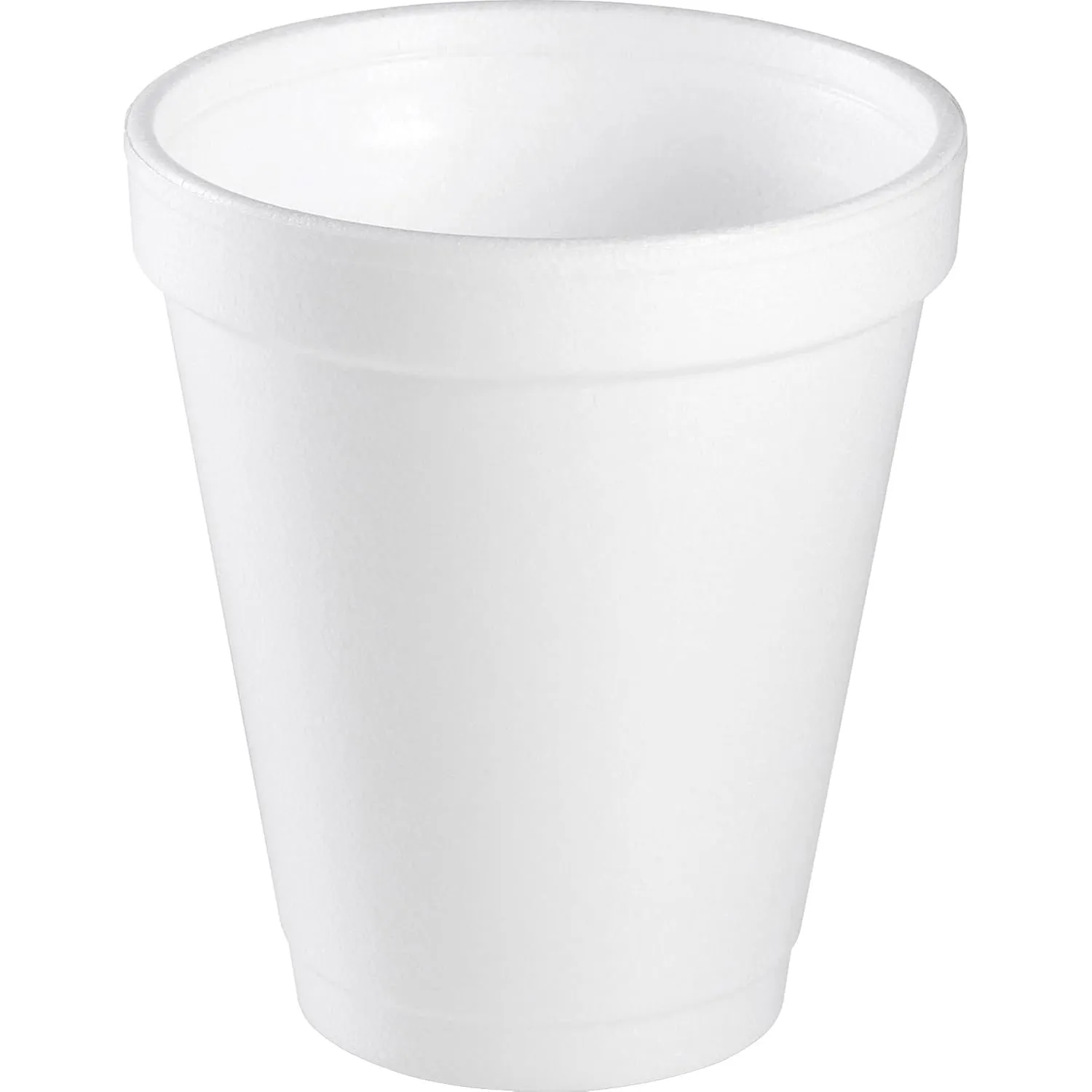 Dart Foam Cups, 6oz, White, 1000ct Case, Fits 6-series Lids, 6J6