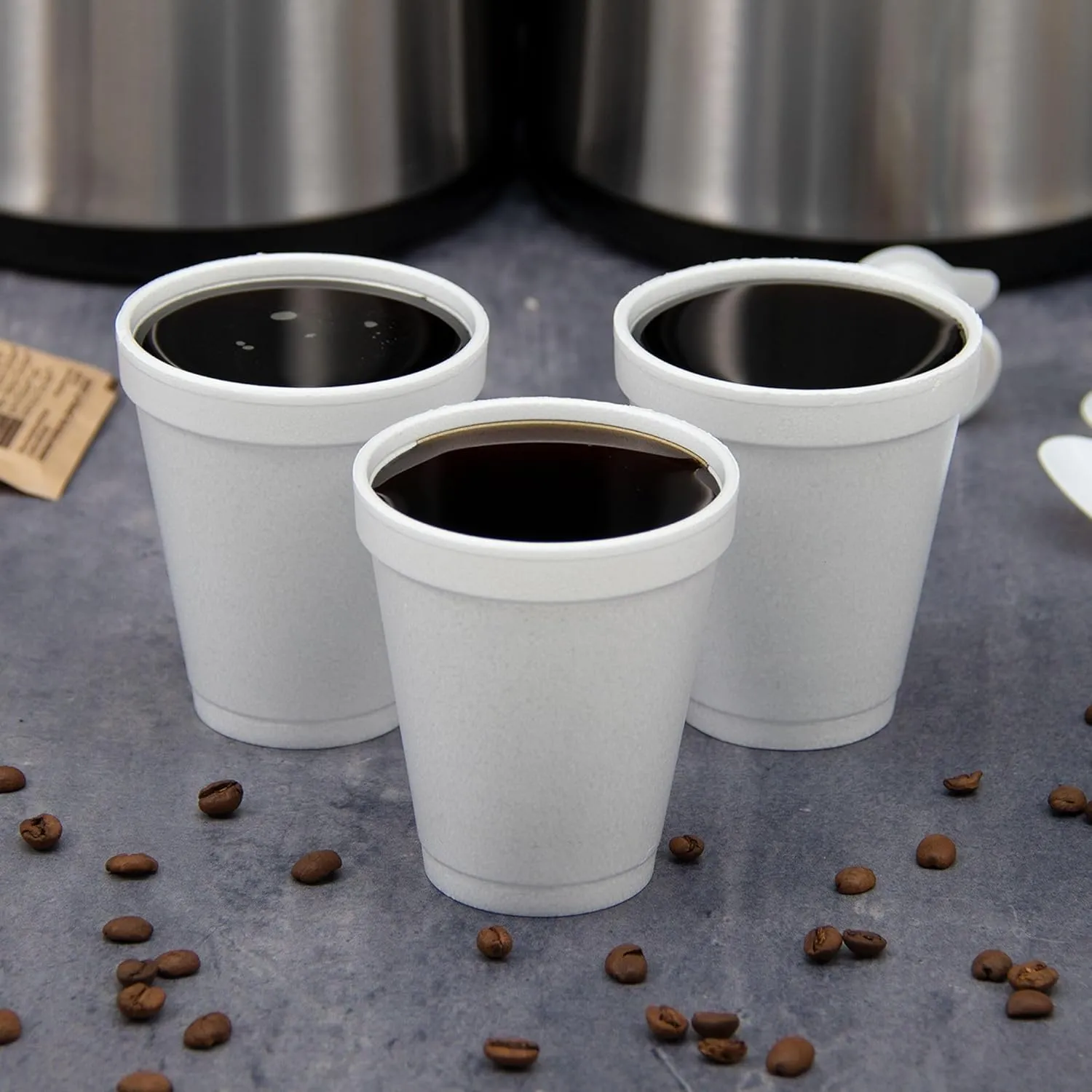 Dart Foam Cups, 6oz, White, 1000ct Case, Fits 6-series Lids, 6J6
