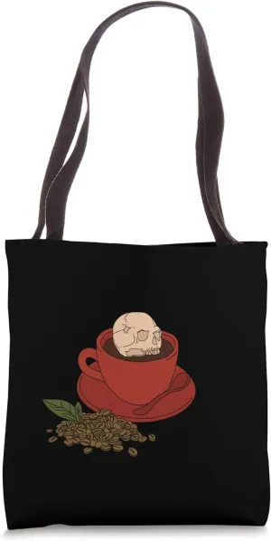 Deadly Brew - Darkness In A Cup Tote Bag