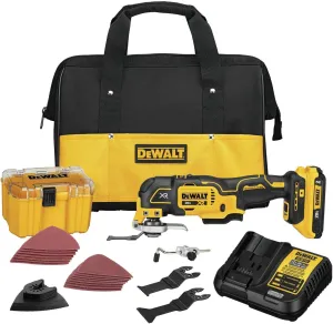 Dewalt DCS356D1R 20V MAX XR Brushless Lithium-Ion 3-Speed Cordless Oscillating Multi-Tool Kit (2 Ah) (Renewed)