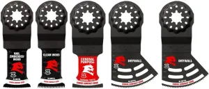 Diablo by Freud DOS5S 5 pc Starlock General Purpose Oscillating Blade Set (5-Piece)