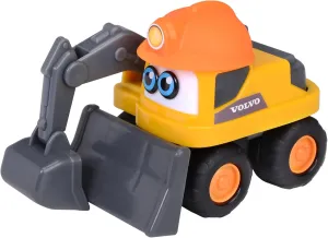 Dickie Toys ABC Volvo Builder Team Construction Vehicle (12 cm) from 1 Year - Toy Car with Motion Effect - Toy for Babies and Children from 12 Months - 3 Assorted Colours