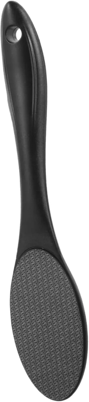 Didiseaon Foot Material Pedicure Tool Foot File Ergonomic Handle Black Glass Foot Exfoliating Trimmer for Smooth Feet