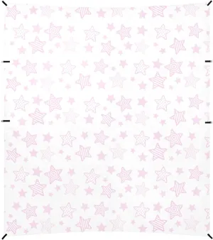 Different Shape Stars Baby Peach White Foldable Beach Cabana UPF50  Water-Resistant Large Sun Shelter Includes Sand Shovel, Sandbags, Stability Poles for Family Trips, Picnics & Camping
