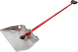 DMOS Alpha 4 Snow Shovel – Heavy-Duty Aircraft Aluminum (Metal) Pusher/Scoop, for Sidewalk Driveway with Collapsible Handle for Emergency Extra-Large Snow Shovel Tool for Truck or Car