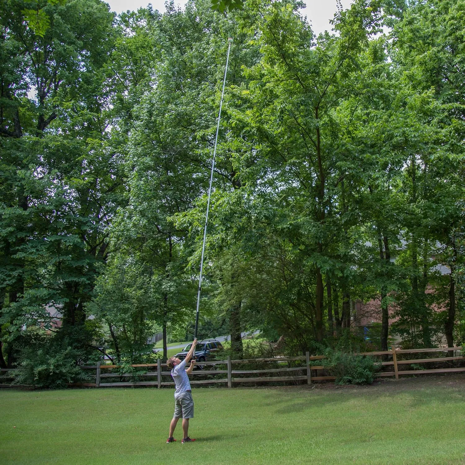 DOCA Gardening Tools 5-12 Ft - Extension Pole for Tree Trimming, Fruit Picker, Roof Rake for Leaves - Fruit Picker