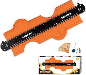 dodowin Connectable Contour Gauge 10 5inch, Mens Fathers Day Gifts for Dad Him Husband,for Adult Men, Super Gauge Outline Shape Tool, Woodworking Tools,Anniversary Birthday Gifts Ideas