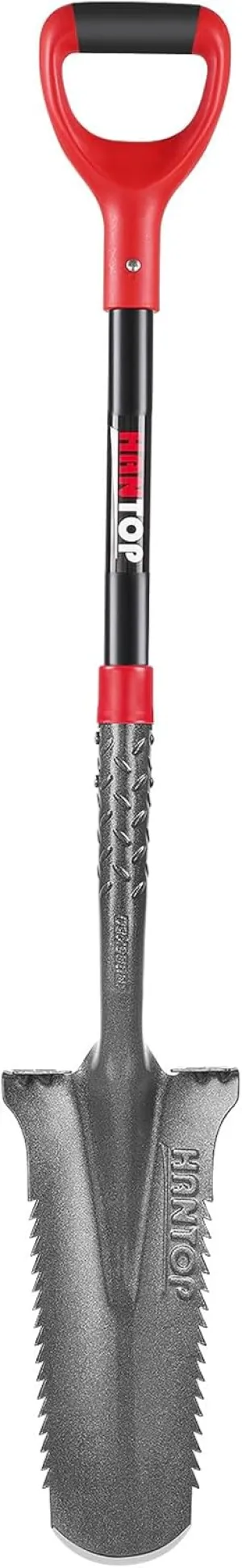 Drain Spade Digging Spade Shovel Trenching Spade Garden Spade Shovel for Deep Digging Transplanting,44 inches