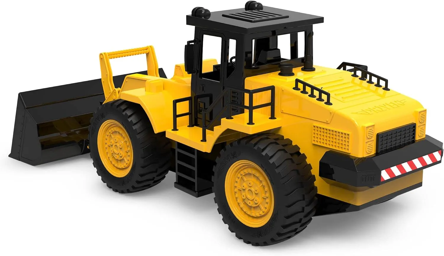 Driven by Battat – 18" Front End Loader Toy Trucks – Big Wheel Loader for Indoor&Outdoor Play – Construction Sandbox Toys – Realistic Engine Sound & Multiple Moving Parts – Gift for Kids Ages 3 